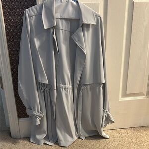 Elegant light weight Gray Women's Trench Coat